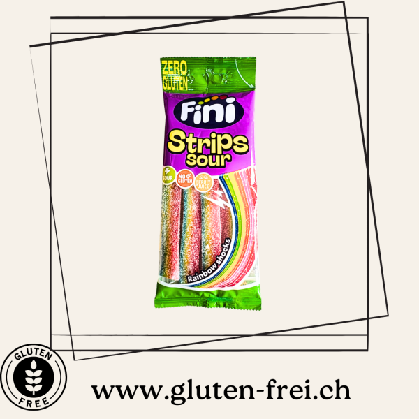 Fini Strips sour Rainbow Shock